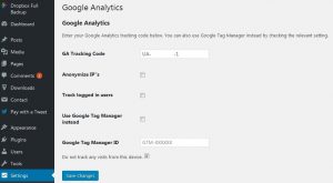 Google Analytics for WordPress