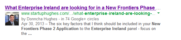 Google Authorship Donncha Hughes