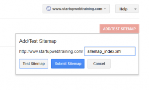 Google Webmaster tools add Sitemap