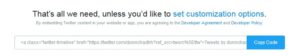 Twitter Publish Code