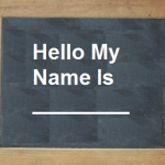 My name is - deciding on your brand name 