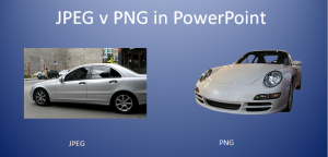 JPEG v PNG in powerpoint