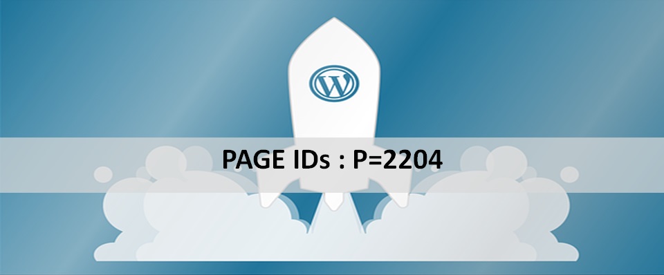 Page IDs for WordPress
