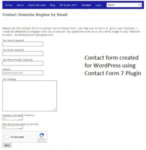 Contact Form 7 Example