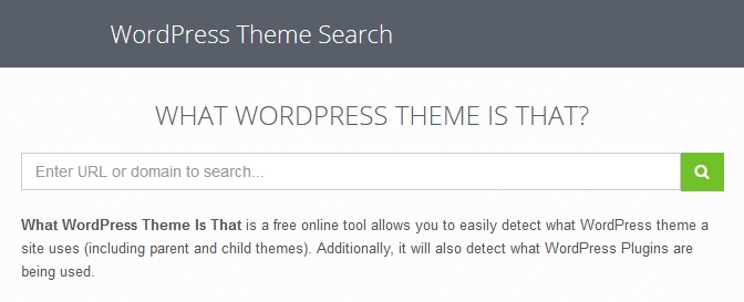 What WP Theme is That