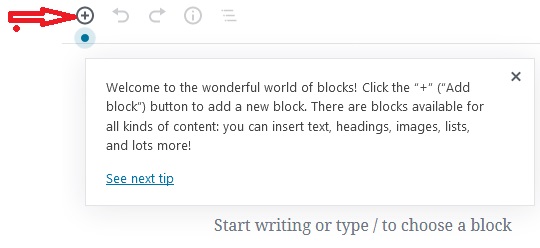 WP Block Editor Tip 1