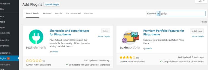 Phlox Core Elements Plugin
